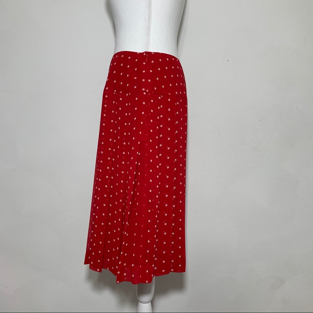 Nine & Co 90s VTG Pleated Rockabilly Skirt Sz 6 - Picture 5 of 12